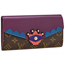 Louis Vuitton Monogram Canvas Sarah Geldbörse Totem Magenta