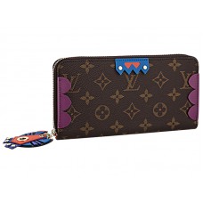 Louis Vuitton Monogram Canvas Zippy Geldbörse Totem Magenta