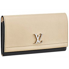 Louis Vuitton Lockme Ii Geldbörse Vanille Noir