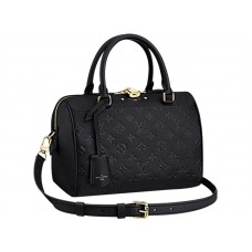 Louis Vuitton-Monogramm Empreinte Speedy Bandouliere 25 Schwarz