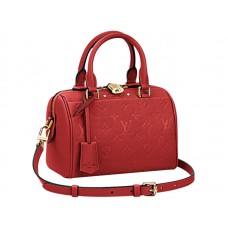 Louis Vuitton-Monogramm Empreinte Speedy Bandouliere 20 Kirsche