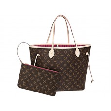 Louis Vuitton-Monogramm-Leinwand Neverfull Mm Pivoine