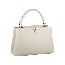 Louis Vuitton Capucines MM Tasche Off-White