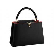 Louis Vuitton Capucines Mm Tasche Noir Flamingo