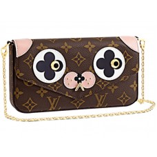 Louis Vuitton Monogram Canvas Pochette Felicie Ein entzückender Hund