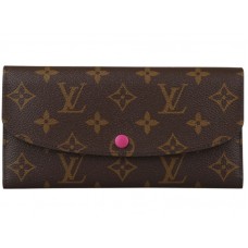 Louis Vuitton Emilie Geldbörse Monogram Canvas Rosa m41943