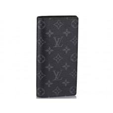 Louis Vuitton Monogram Eclipse Canvas Brazza Geldbörse m61697