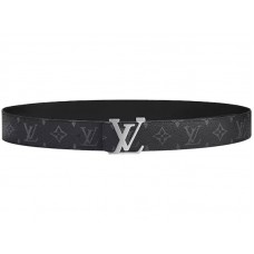 Louis Vuitton Monogram Eclipse Canvas Initialen 40mm Wendbares Armband m9045