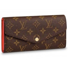 Louis Vuitton Sarah Geldbörse Monogramm Canvas Coquelicot m62236