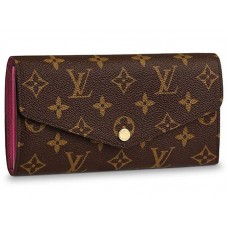 Louis Vuitton Sarah Geldbörse Monogram Canvas Fuchsia m62234