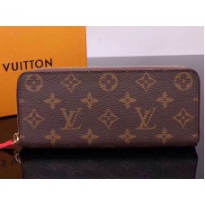 Louis Vuitton Monogram Canvas Clemence Geldbörse m60748