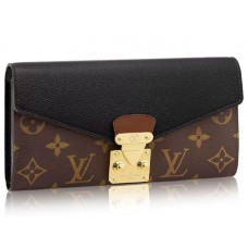 Louis Vuitton Monogram Canvas Pallas Geldbörse Schwarz m58415
