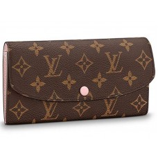 Louis Vuitton Monogram Canvas Emilie Geldbörse Rose Bellerine m61289