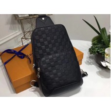 Louis Vuitton Damier Infini Avenue Umhängetasche aus Leder n41720