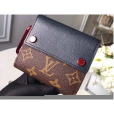 Louis Vuitton Monogram Canvas Kompakt-Geldbörse Schwarz m63041