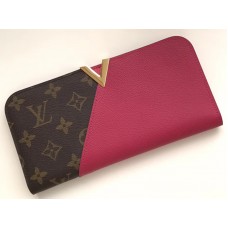 Louis Vuitton Monogram Canvas Kimono Geldbörse Kirschrot m56174