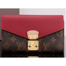 Louis Vuitton Monogram Canvas Pallas Geldbörse Kirschrot m58414