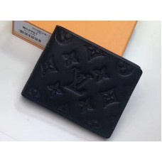 Louis Vuitton Monogram Shadow Leder-Geldbörse mit mehreren Fächern m62901