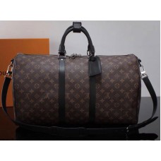 Louis Vuitton Monogramm Macassar Canvas Keepall Bandouliere 50 m56712