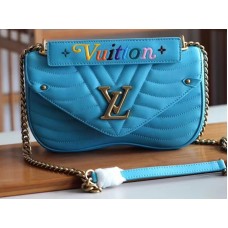 Louis Vuitton New Wave Leder-Kettentasche MM m51946