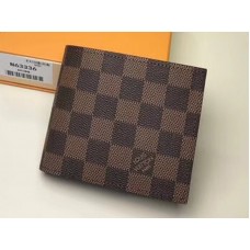 Louis Vuitton Damier Ebene Canvas Marco Geldbörse n61675