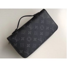 Louis Vuitton Monogram Eclipse Canvas Zippy XL Geldbörse m61698