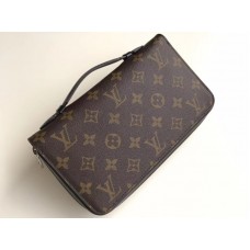 Louis Vuitton Monogram Macassar Canvas Zippy XL Geldbörse m61506