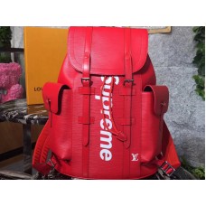 Louis Vuitton x Supreme Christopher Rucksack Epi PM Rot