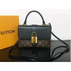 Louis Vuitton Monogram Canvas One Handle Flap Bag, schwarz, m53311