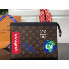 Louis Vuitton Monogramm Leinwand Kreide Pochette Voyage Braun m61692