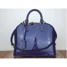 Louis Vuitton-Monogramm Vernis Alma PM Blau m91611