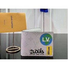 Louis Vuitton Monogram Canvas Geldbörse, Weiß, m67819