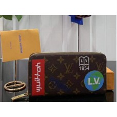 Louis Vuitton Monogram Canvas Zippy Organizer Braun m60017