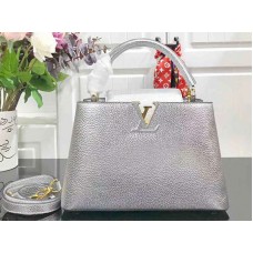 Louis Vuitton Capucines Bb Taurillon Leder Argent m90472