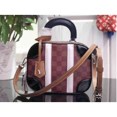 Louis Vuitton Damier Mini-Koffer Burgunderrot m44582