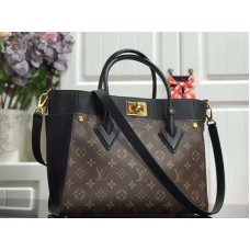 Louis Vuitton Monogram Canvas On My Side Kalbsleder Schwarz m53823
