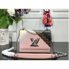 Louis Vuitton Epi Leder Twist MM Blanc Rose m53800