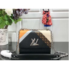 Louis Vuitton Epi Leder Twist MM Noir Beige m53803
