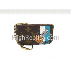 Louis Vuitton Monogramm Bräutigam Pochette Cles Blau