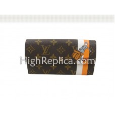 Louis Vuitton Monogram Groom Geldbörse mit Reißverschlussfach, Orange