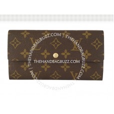 Louis Vuitton Monogram Sarah Geldbörse Leopardenblau Infinite