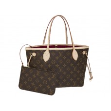 Louis Vuitton-Monogramm Neverfull Pm Fuchsia